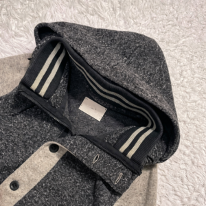 2way　ブルゾン　フーディ　Lサイズ　裏起毛　グレー